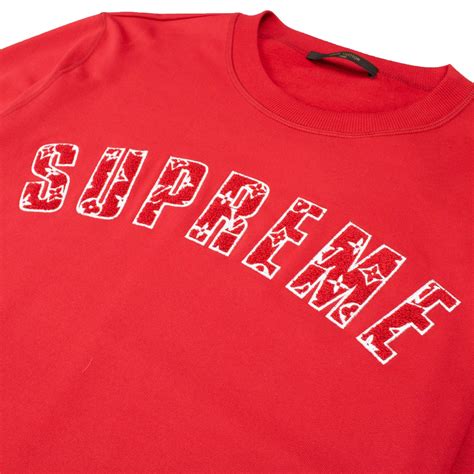 supreme louis vuitton arc logo sweatshirt|supreme shirt Louis Vuitton price.